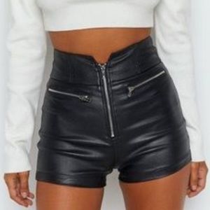 Princess polly faux leather shorts